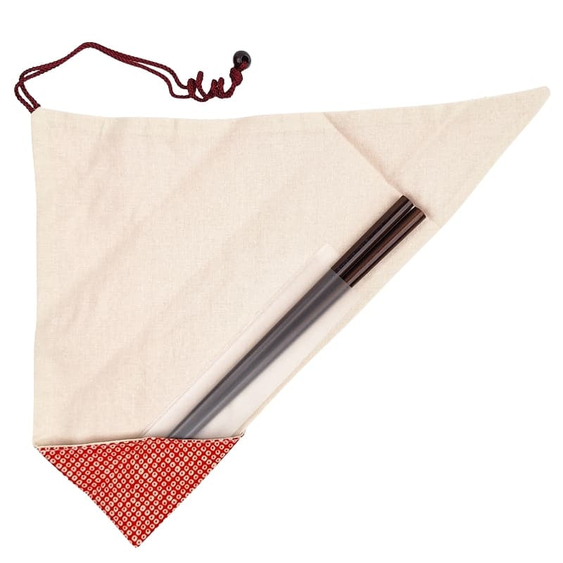 Japanse Eetstokjes Etui – Kanoko Rood