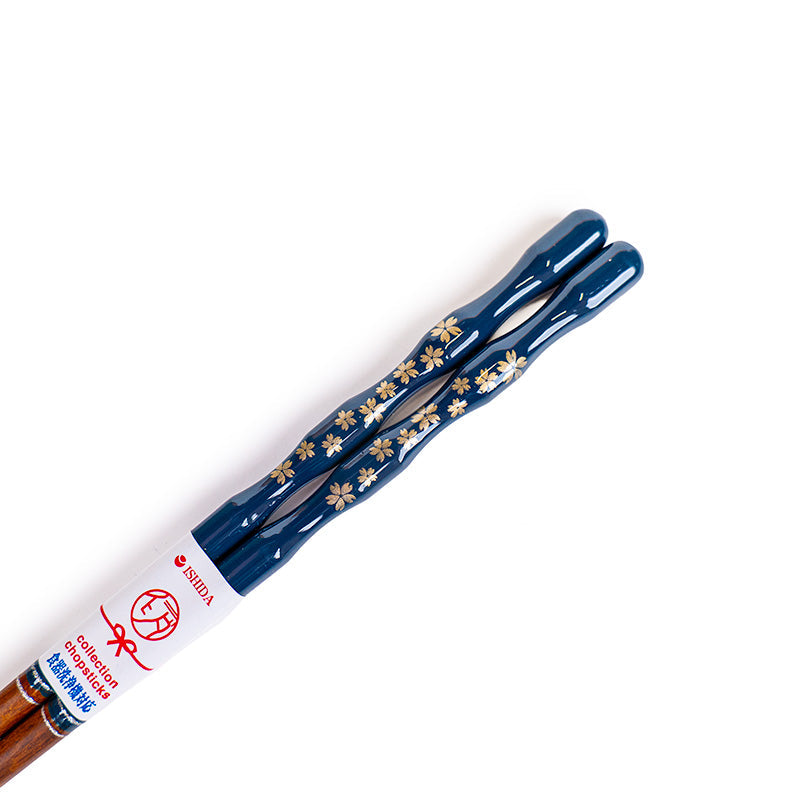 Japanse Eetstokjes - Golvende Sakura Blauw