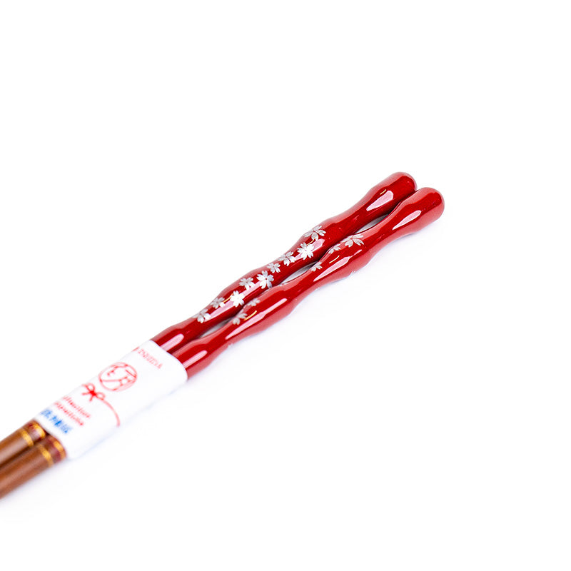 Japanse Eetstokjes - Golvende Sakura Rood