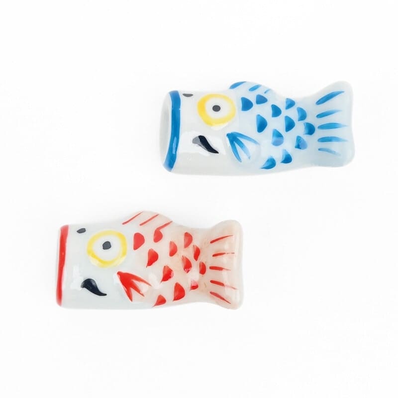 Japanse Eetstokjes Houder – Koinobori Blauw