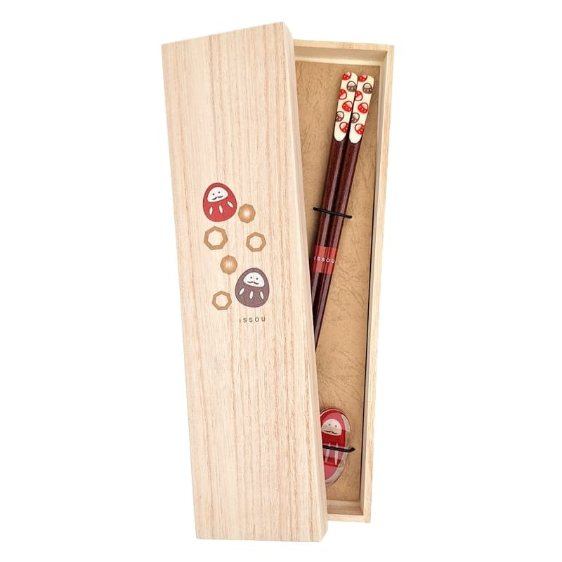 Japanse Eetstokjes Set – Daruma Motief