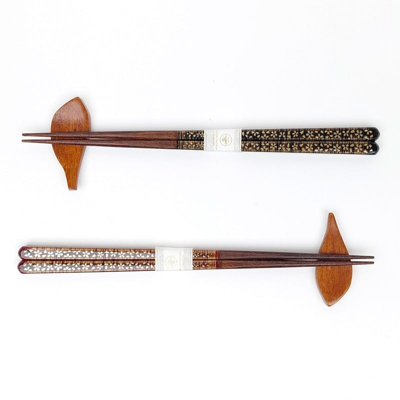 Japanse Eetstokjes Set - Gold Sakura