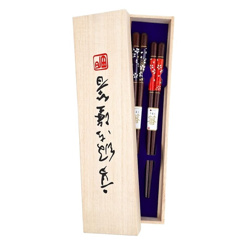Japanse Eetstokjes Set – Rood & Blauw