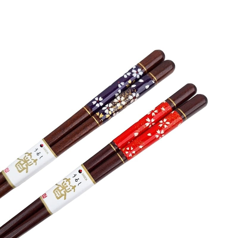 Japanse Eetstokjes Set – Rood & Blauw