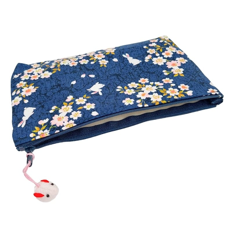 Japanse Etui – Usagi Sakura Blauw
