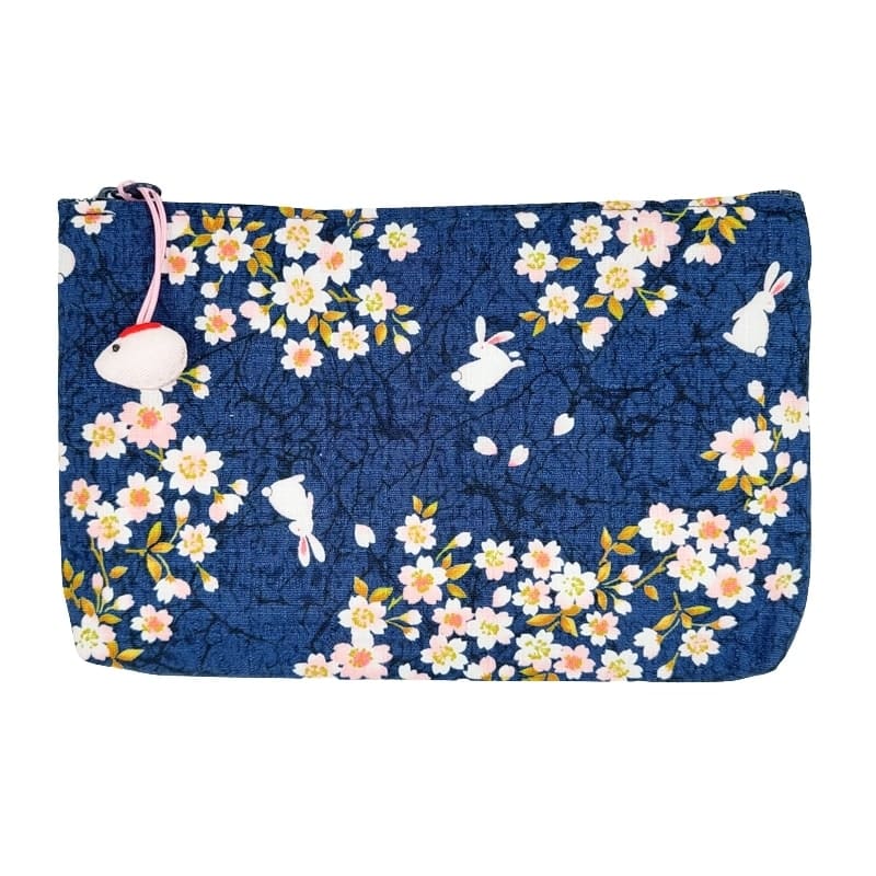 Japanse Etui – Usagi Sakura Blauw