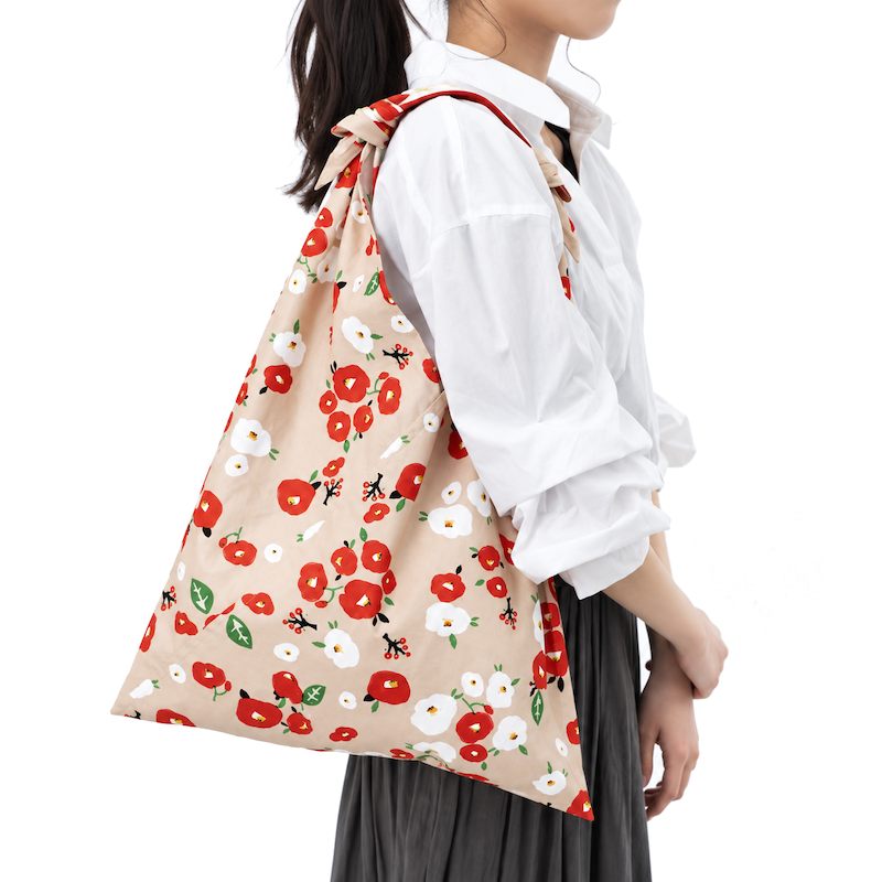 Japanse Furoshiki Tas - Camelia
