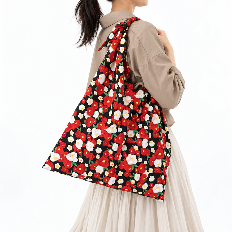 Japanse Furoshiki Tas - Tsubaki