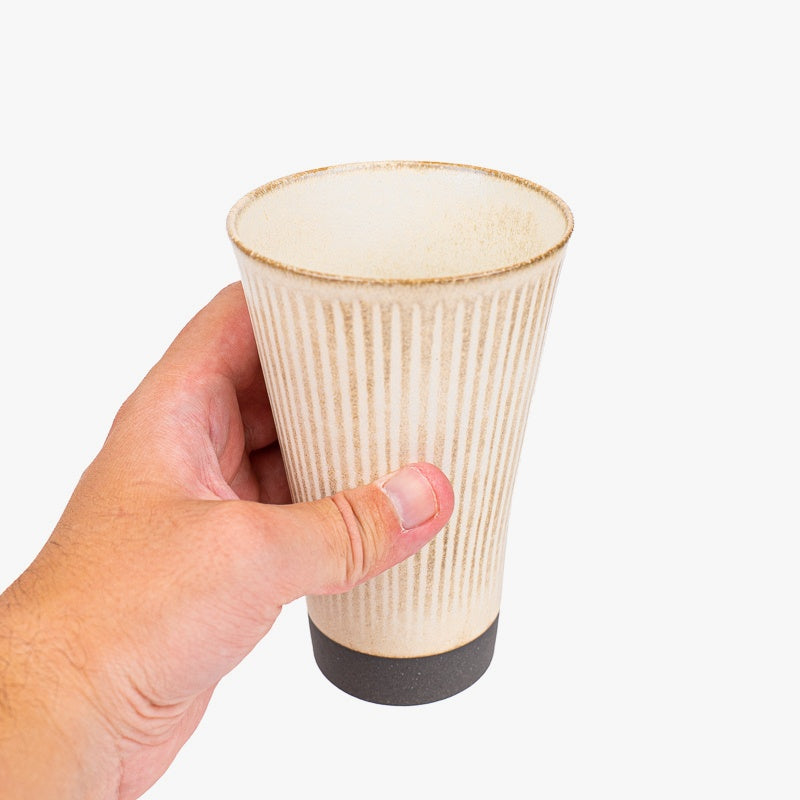 Japanse Grote Beker – Beige