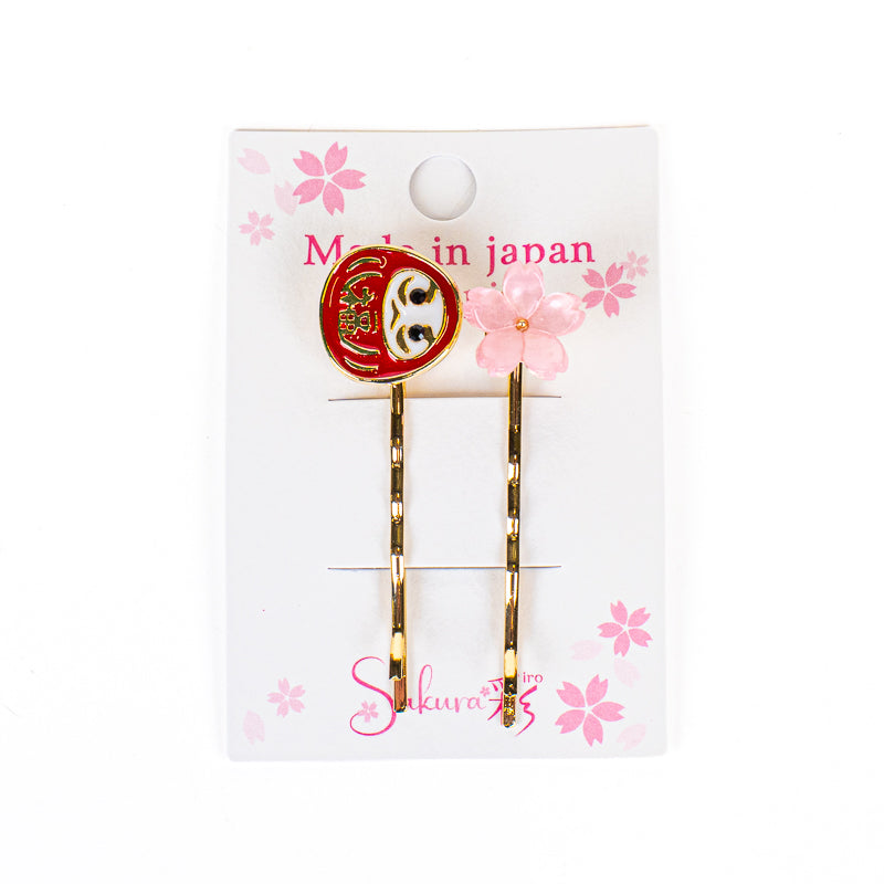 Japanse Haarspeldjes – Daruma & Sakura