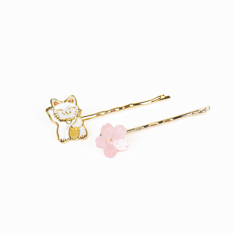 Japanse Haarspeldjes – Maneki-Neko & Sakura