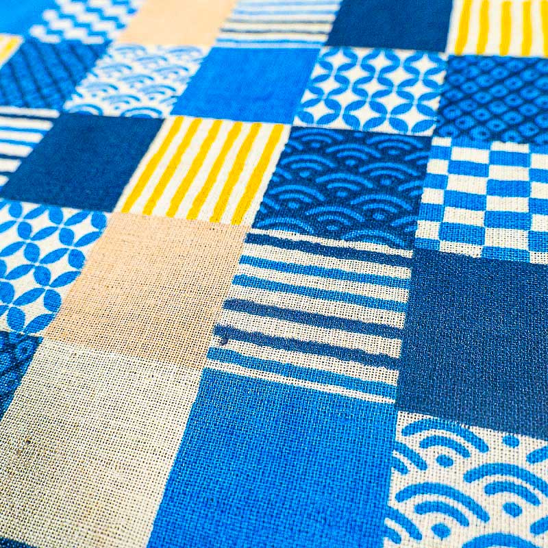 Japanse Handdoek - Ichimatsu Ruitpatroon