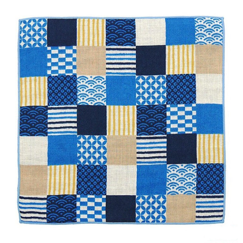 Japanse Handdoek - Ichimatsu Ruitpatroon
