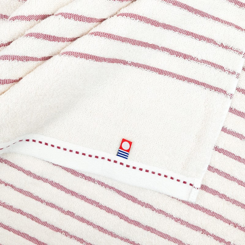 Japanse Handdoek - Rood Gestreept