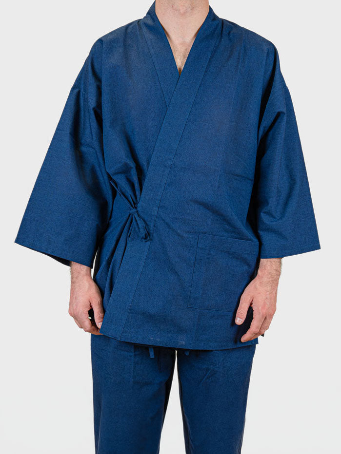 Japanse Heren Samue – Marineblauw Tussenseizoen