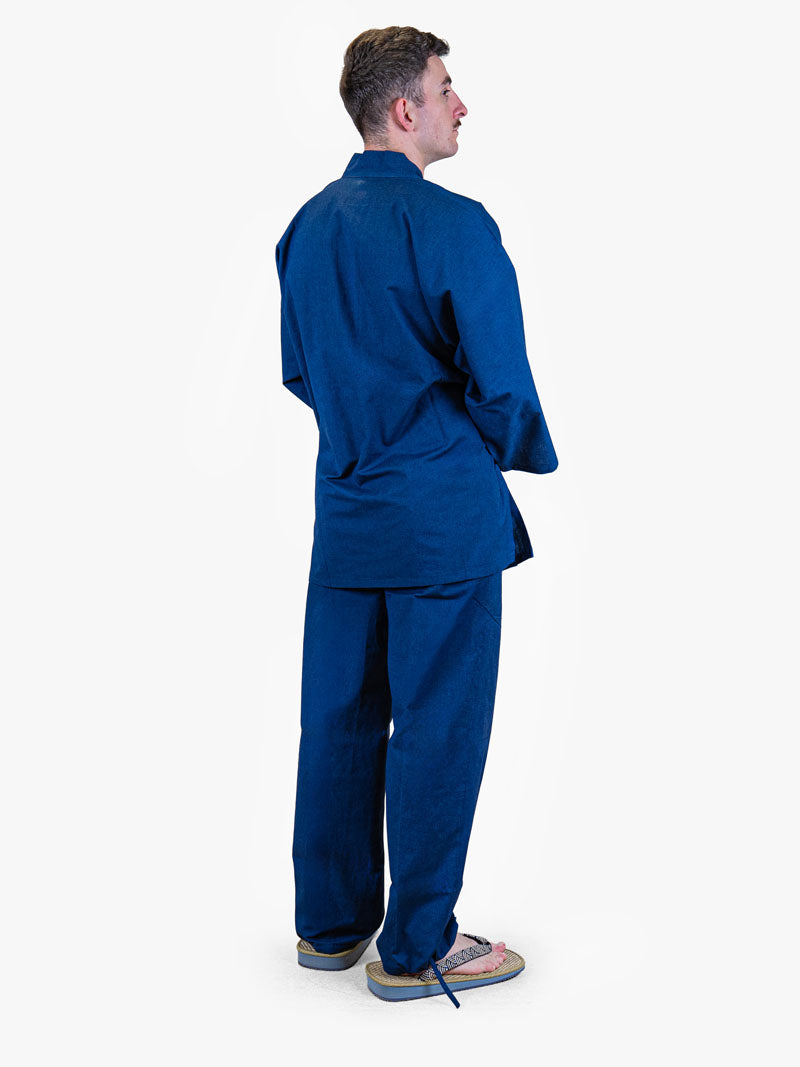 Japanse Heren Samue – Marineblauw Tussenseizoen