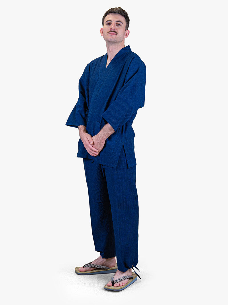 Japanse Heren Samue – Marineblauw Zomer