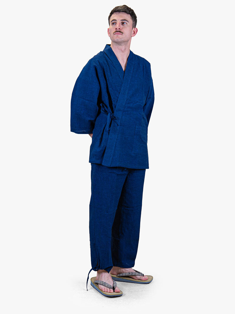 Japanse Heren Samue – Marineblauw Zomer