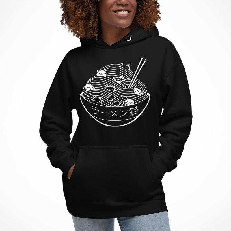 Japanse Hoodie - Bowl of Kittens