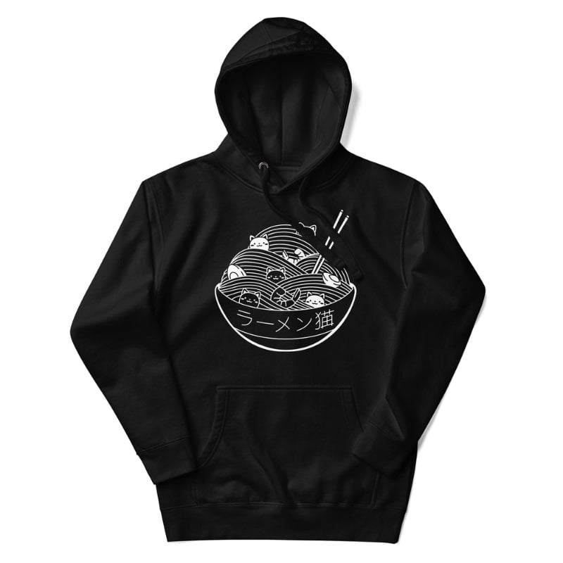 Japanse Hoodie - Bowl of Kittens S