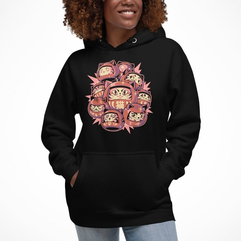 Japanse Hoodie - Daruma Cat
