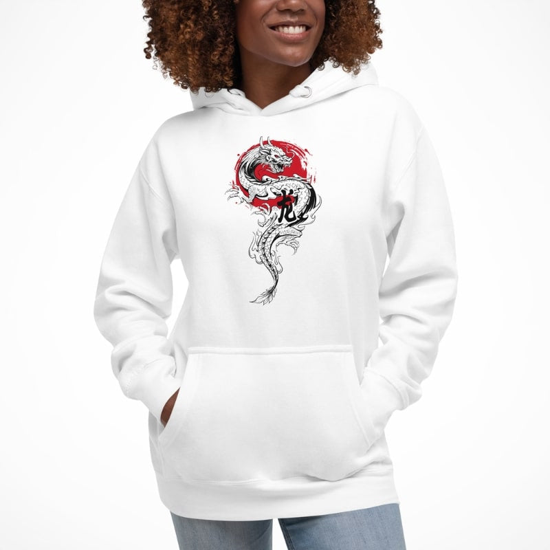 Japanse Hoodie - Dragon & Sun