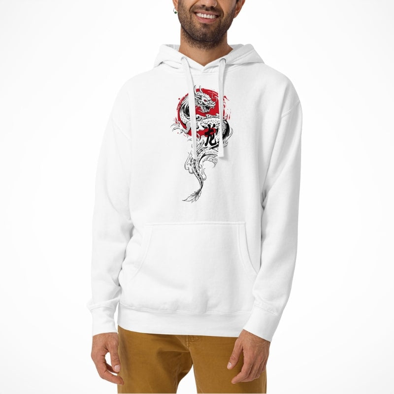 Japanse Hoodie - Dragon & Sun