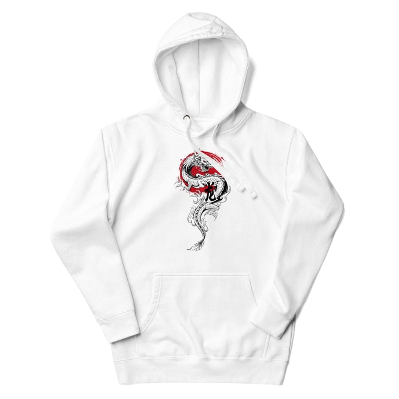 Japanse Hoodie - Dragon & Sun S