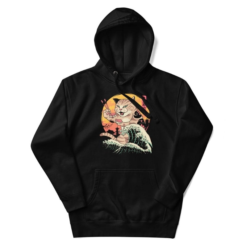 Japanse Hoodie - Kaiju Neko Sushi S