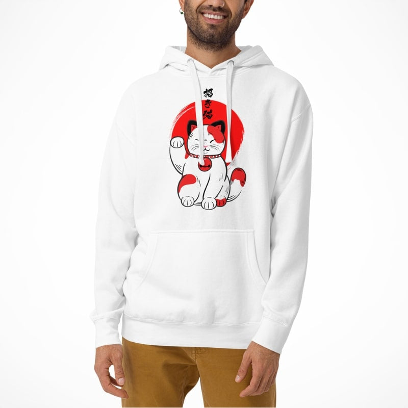 Japanse Hoodie - Lucky Cat