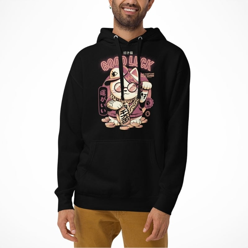 Japanse Hoodie - Maneki Neko