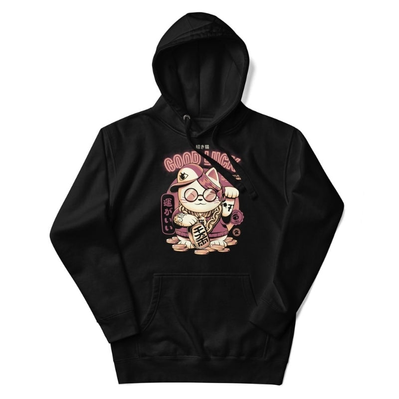 Japanse Hoodie - Maneki Neko S