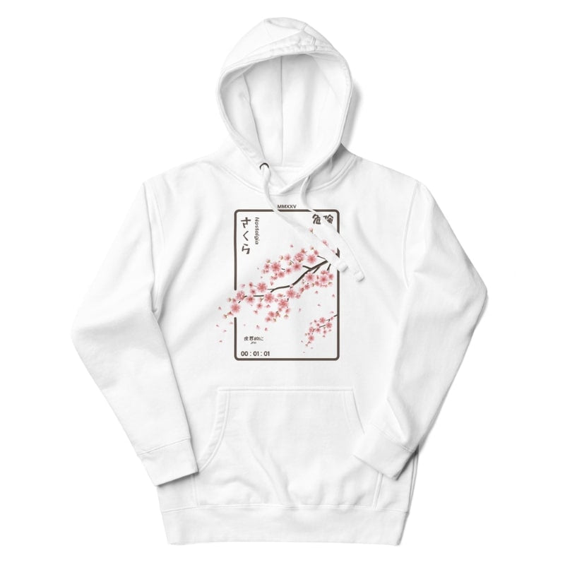 Japanse Hoodie - Nostalgia S / Wit
