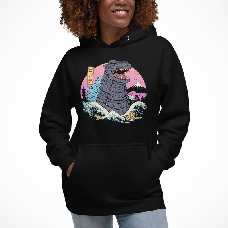 Japanse Hoodie - Retro Kaiju