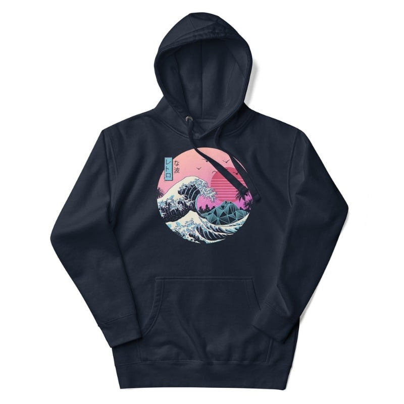 Japanse Hoodie - Retro Kanagawa S