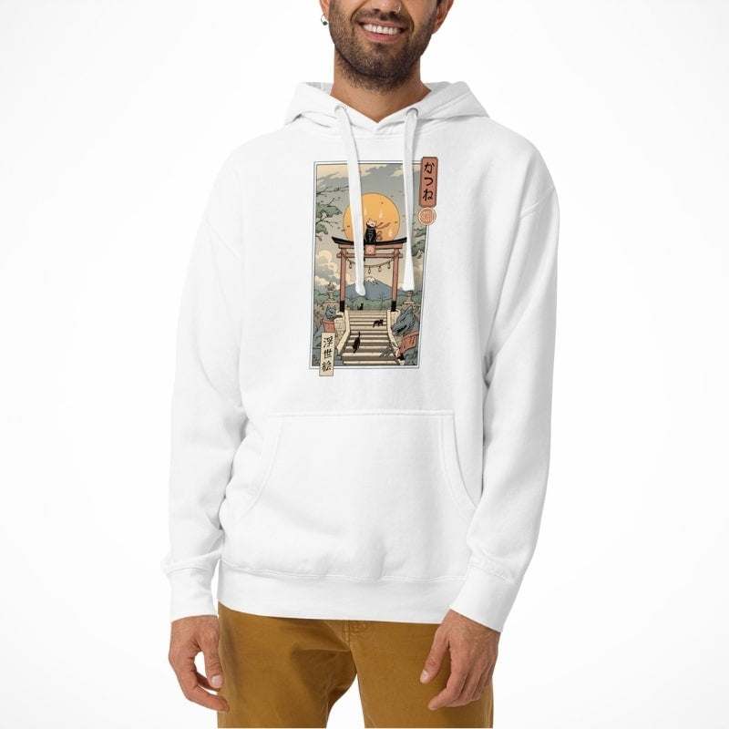 Japanse Hoodie - Ukiyo-e Neko Inari