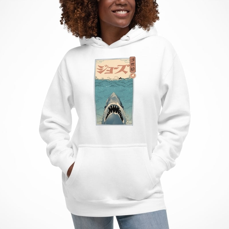 Japanse Hoodie - Ukiyo-e Shark Attack