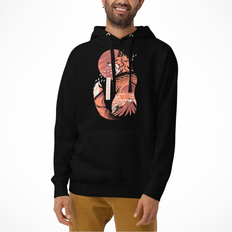 Japanse Hoodie - Vos
