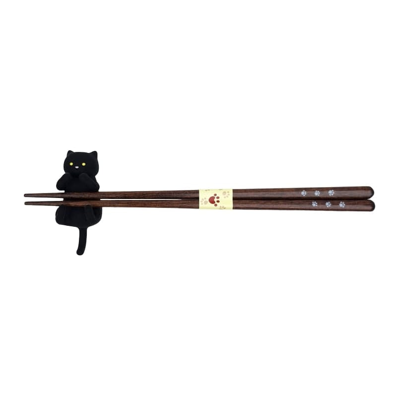 Japanse Kawaii Eetstokjes – Zwarte Kat