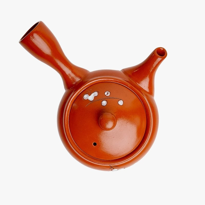 Japanse Keramische Theepot - Kyusu Rood