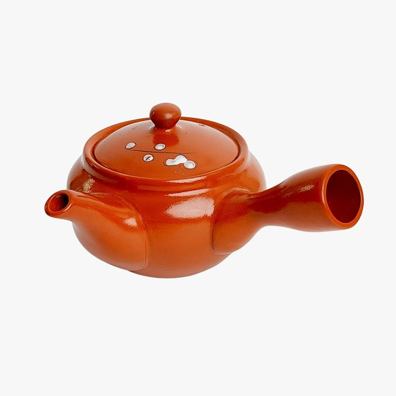Japanse Keramische Theepot - Kyusu Rood