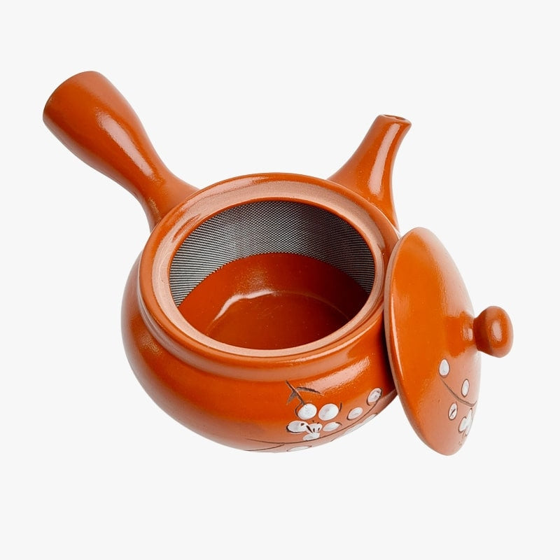 Japanse Keramische Theepot - Kyusu Rood