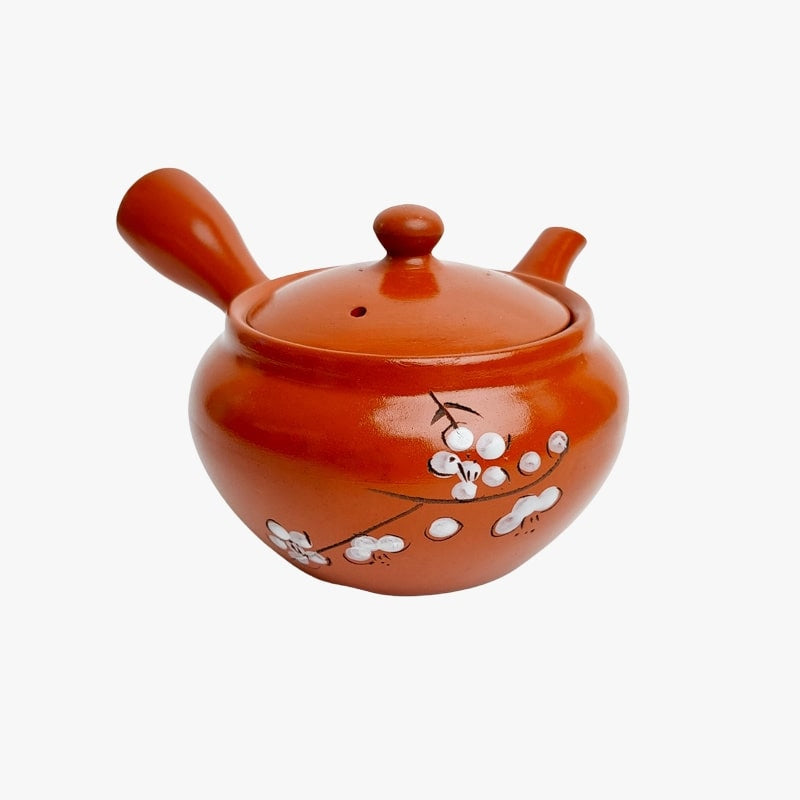 Japanse Keramische Theepot - Kyusu Rood