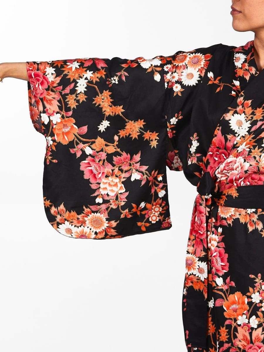 Japanse Kimono Dames - Sakura to Botan One Size