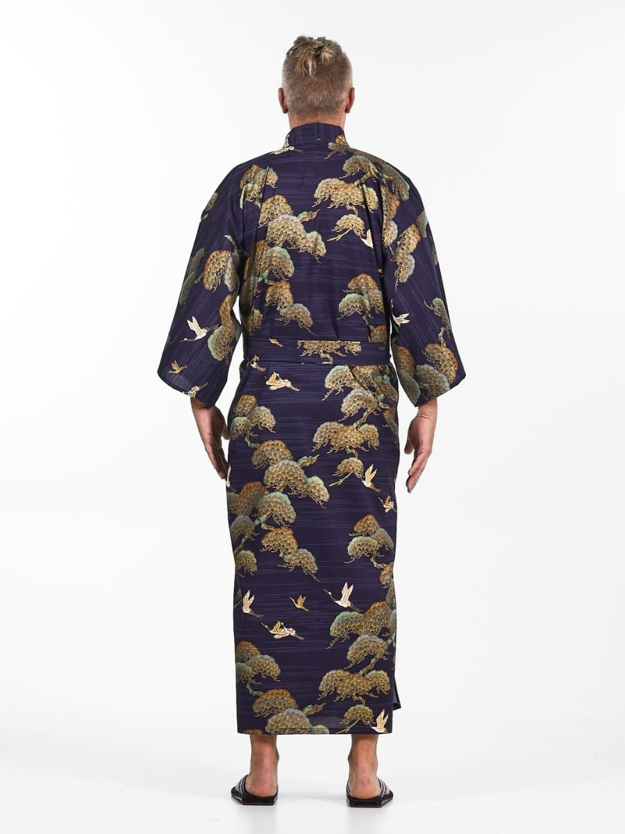 Japanse Kimono Heren - Crane & Pine One Size