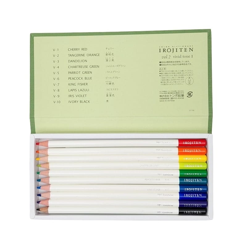 Japanse kleurpotloden Set - Irojiten Deel 1