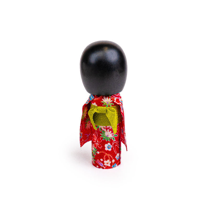 Japanse Kokeshi Pop - Egao Roze