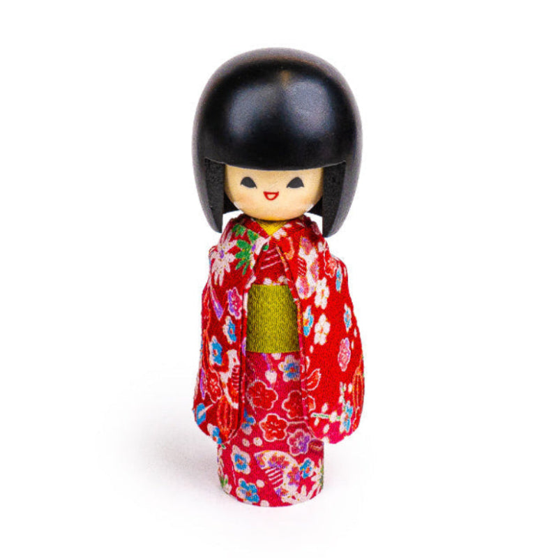 Japanse Kokeshi Pop - Egao Roze