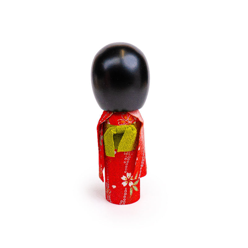 Japanse Kokeshi Pop - Rode Kimono