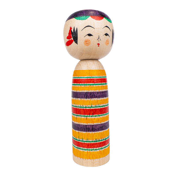 Japanse Kokeshi Pop - Yajiro Rokuro - 8,5 cm